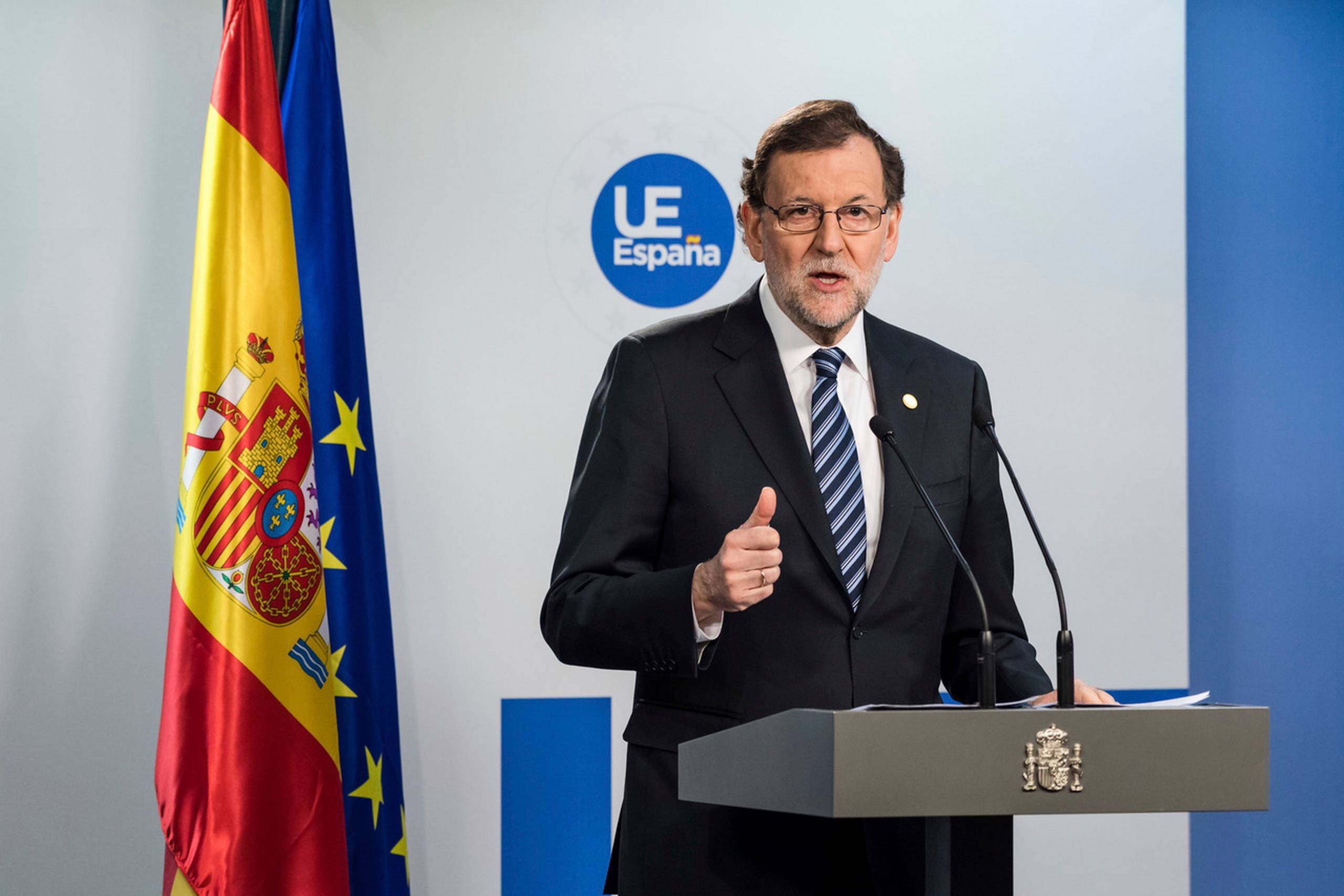 Spaniens premierminister Mariano Rajoy. Foto: Geert Vanden Wijngaert/AP