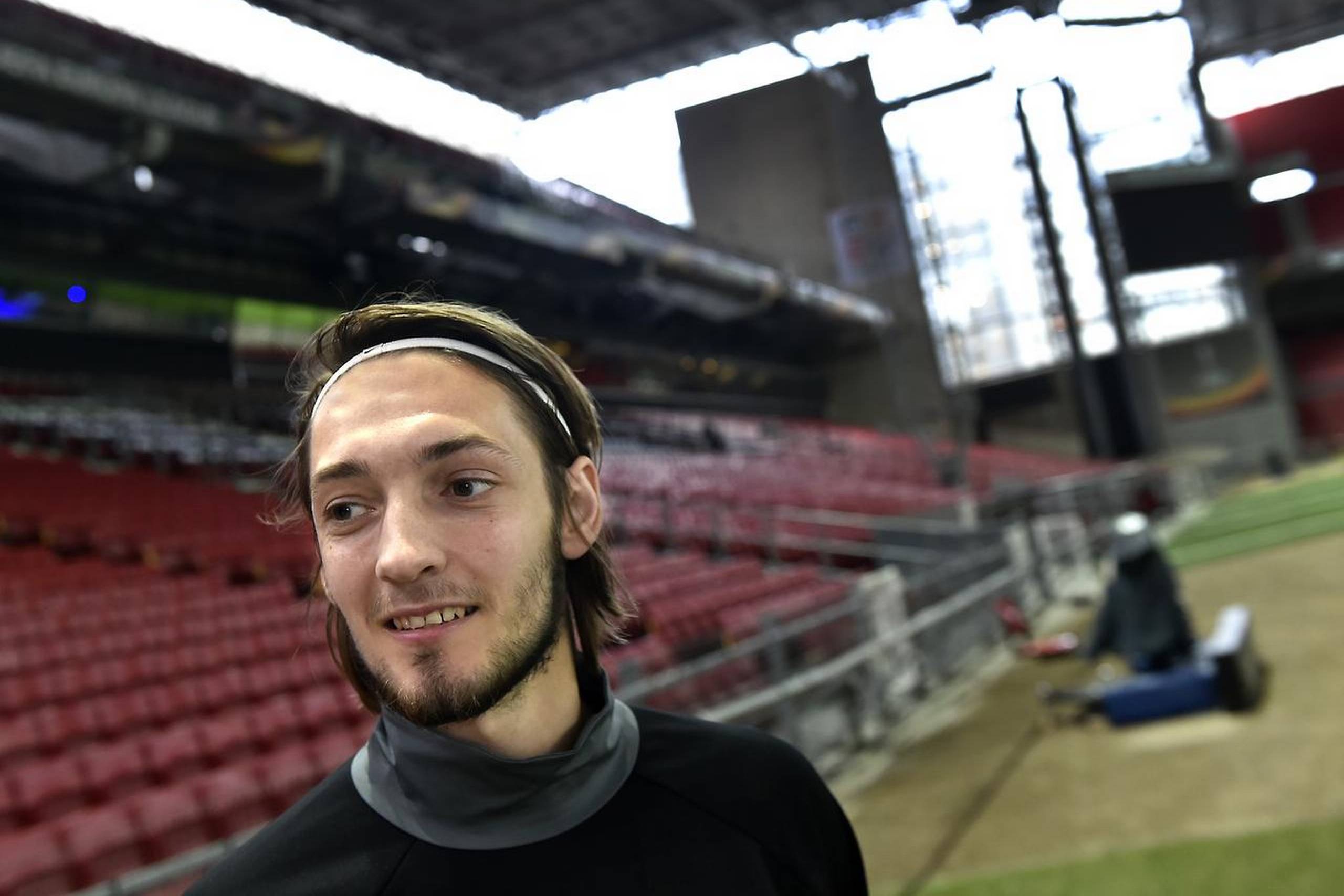 Rasmus Falk kan torsdag spille sin første europæiske kamp for FCK i seks måneder. Foto: Polfoto.