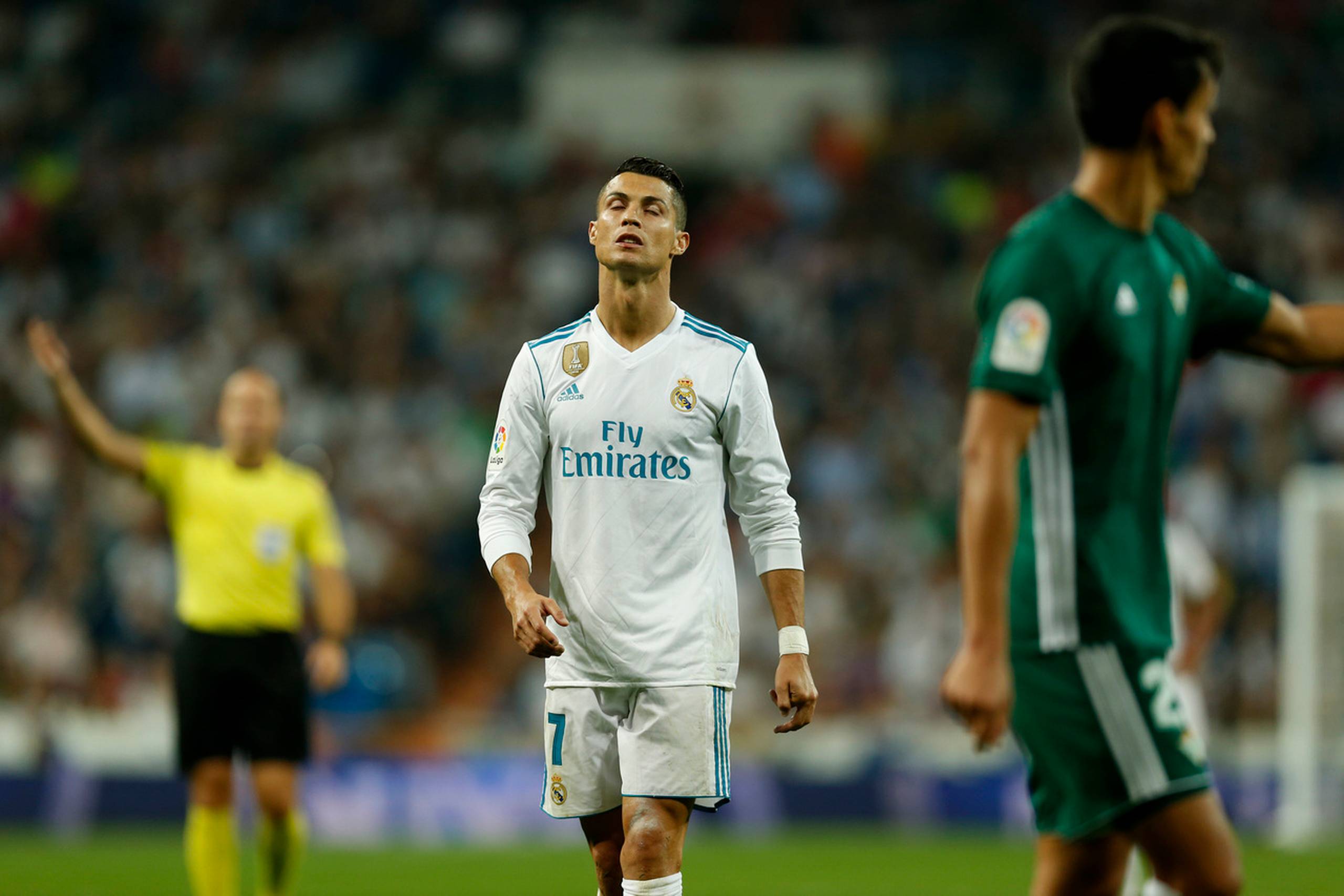 Cristiano Ronaldo kunne ikke ændre noget ved, at Real Madrid onsdag aften tabte til Betis. Foto: Francisco Seco/AP