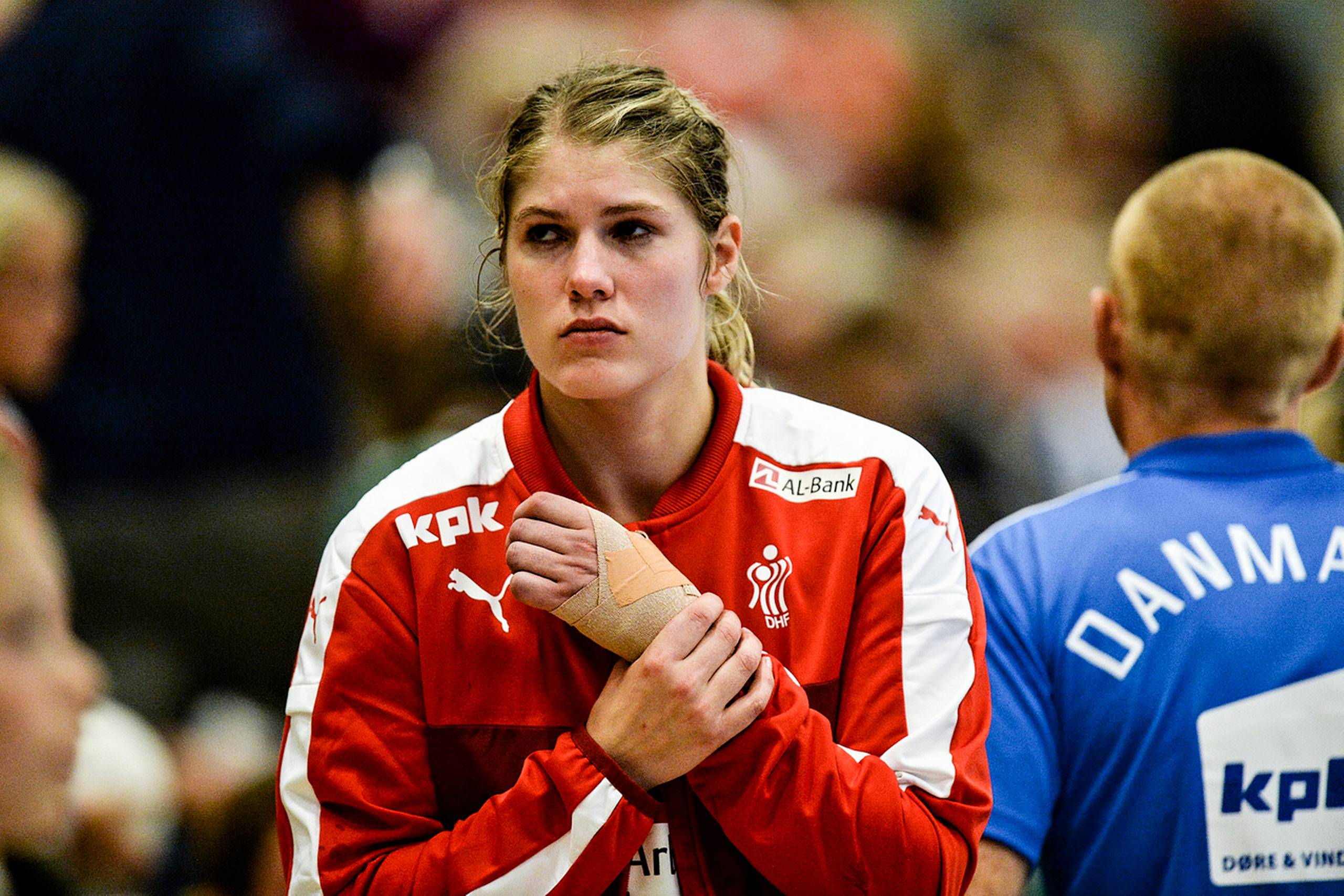 Line Jørgensen ødelagde to ledbånd omkring en håndrodsknogle i oktober 2016. Arkivfoto: Ernst van Norde/Polfoto