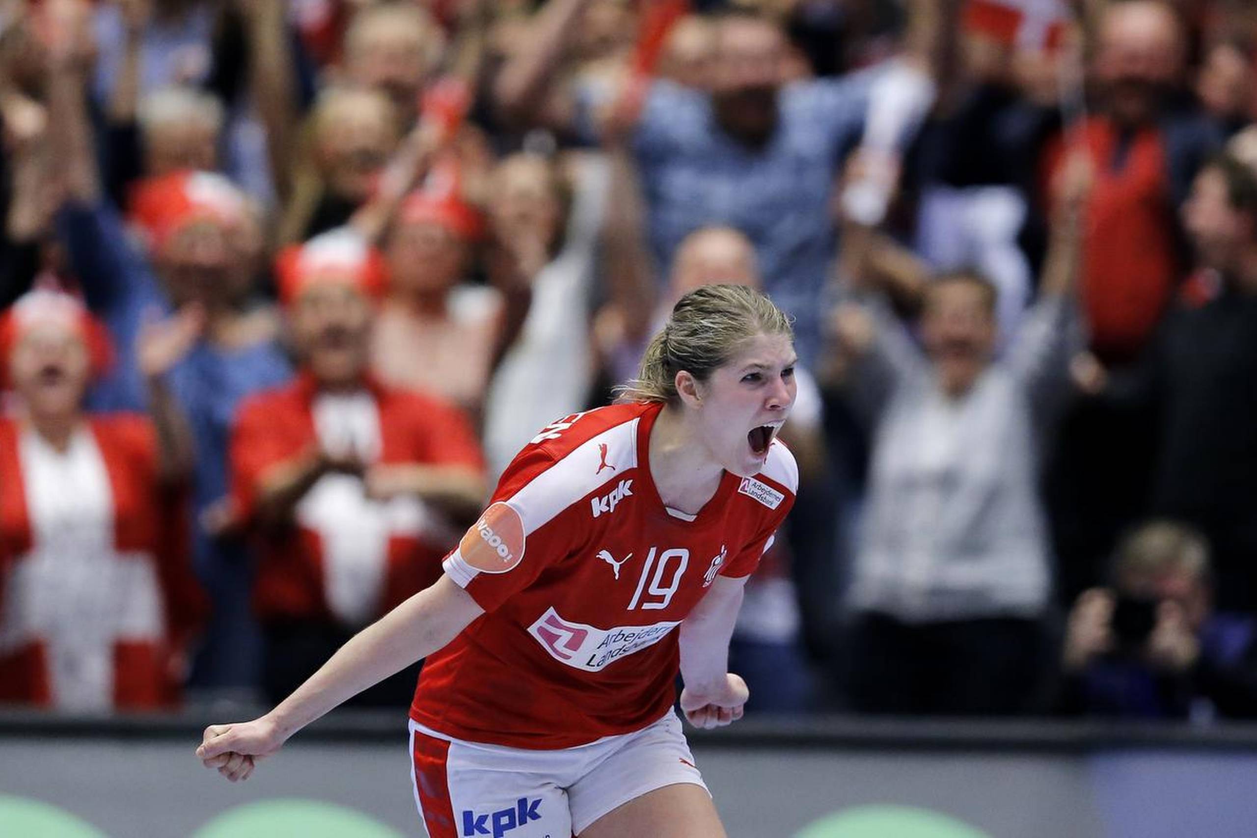 Line Jørgensen glæder sig til igen at kunne skrige glæden ud i landsholdstrøjen. Foto: Jens Dresling/Polfoto