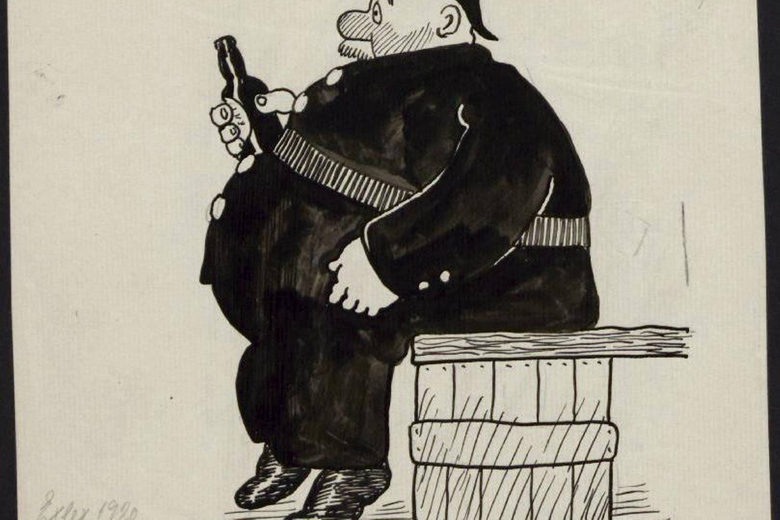 Eksempler på Storm P.-tegninger fra Exlex.