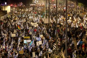 Der er atter store demonstrationer i Israel, hvor utilfredsheden med regeringens retsreform fortsætter.