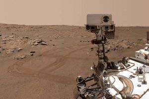 Rumkøretøjet Perseverance leder efter liv på Mars, og nu er der tegn på, at missionen måske har givet pote. 