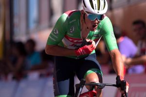 Mads Pedersen har gang i karrierens bedste sæson, der for alvor er kulmineret under årets Vuelta a Espana, hvor han også har erobret den grønne pointtrøje. Foto: Jorge Guerrero