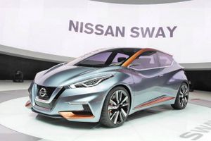 Den markante og nærmest sportsligt designede Nissan Sway giver hint om en kommende Micra, som får mere karakter og bliver større. Foto: DPP